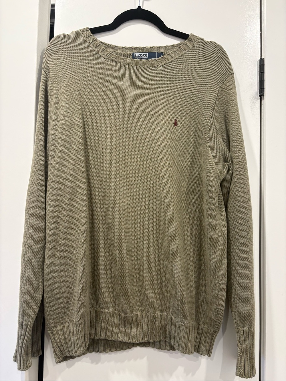 Polo by Ralph Lauren Crewneck Sweater in Olive Green